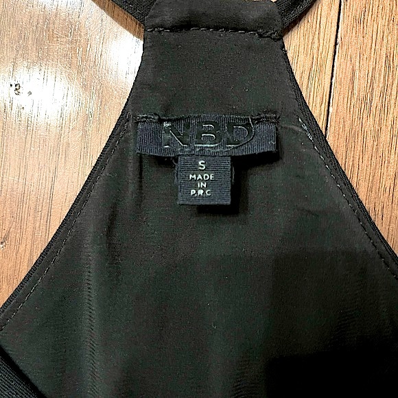 NBD Black Spaghetti Strap Mini Dress - Picture 5 of 10